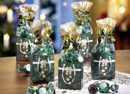 Geschenktütchen, 5er-Set, mit süsser Füllung