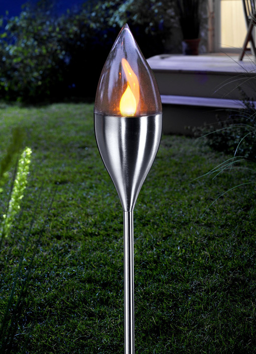 - LED-Fackel Olympos mit Flackereffekt, in Farbe SILBER
