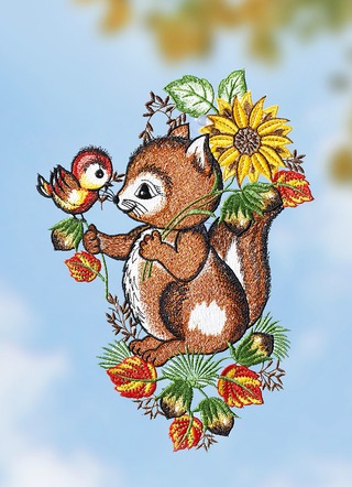Fensterbild «Eichhörnchen»