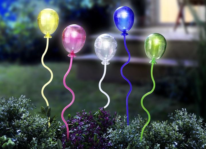 Gartenbeleuchtung - Solarleuchten «Luftballons» in verschiedenen Ausführungen, in Farbe