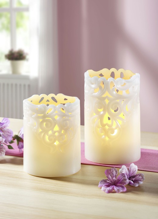 - LED-Kerzen, 2er-Set, in Farbe CREME