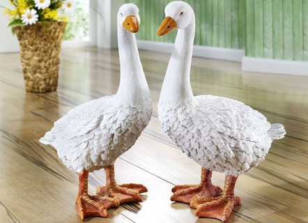 Täuschend echt aussehenden Gänse