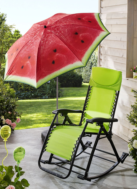Sichtschutz und Sonnenschutz - Doppler Sonnenschirm, höhenverstellbar, in Farbe MELONE, in Ausführung Sonnenschirm „Melone