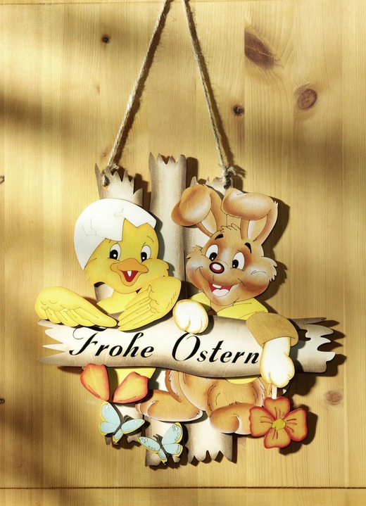 Ostern - Dekohänger «Frohe Ostern», in Farbe NATUR