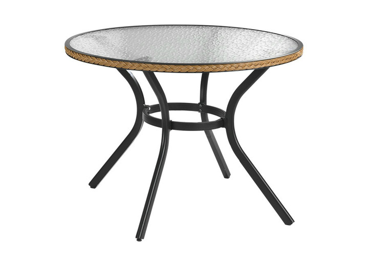Gartenmöbel - Tisch «Ravenna» in verschiedenen Ausführungen, in Farbe NATUR, in Ausführung Tisch, rund Ansicht 1