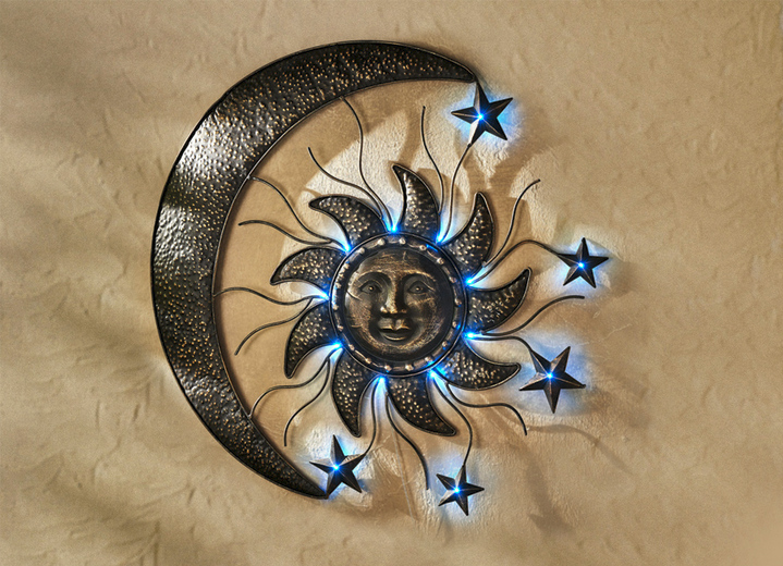 Solar Wanddeko Sonne Und Mond Gartenbeleuchtung Brigitte St Gallen ✓ 99% zufriedene kunden ✓ kauf auf rechnung. solar wanddeko sonne und mond