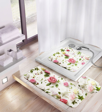 Sicherheitseinlagen mit Rosen-Motiv