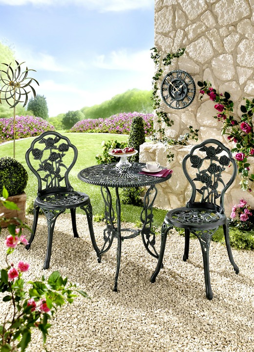 Gartenmöbel - Bistro-Set Rosamunde, 3-teilig, in Farbe GRÜN