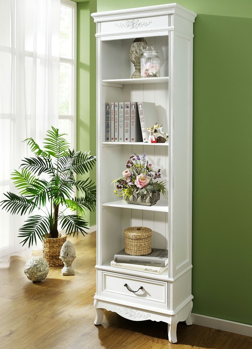 - Bücherregal in Antikweiss, in Farbe ANTIKWEISS