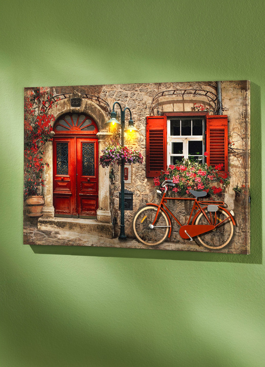 - 3D-Leinwandbild mit Beleuchtung, in Farbe ROT