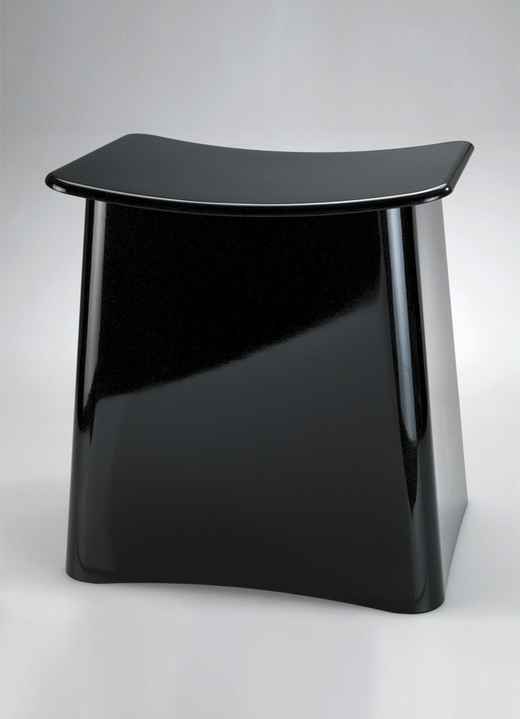 - Badhocker mit Wäschesack, in Farbe SCHWARZ
