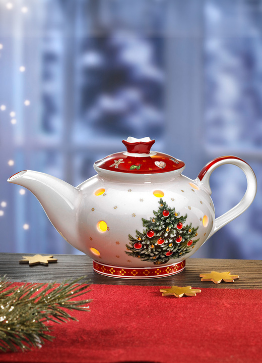 - Windlicht von Villeroy & Boch, in Farbe WEISS-ROT
