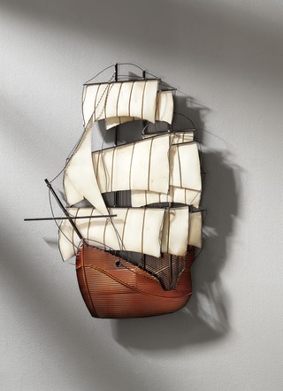Segelschiff aus Metall