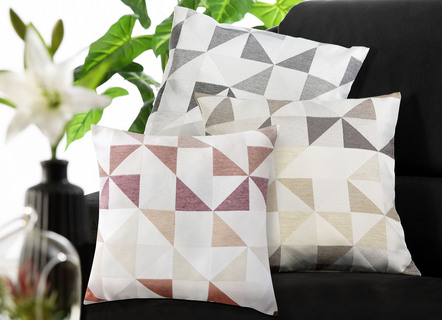 Kissenbezug aus gewebtem Jacquard-Dekostoff