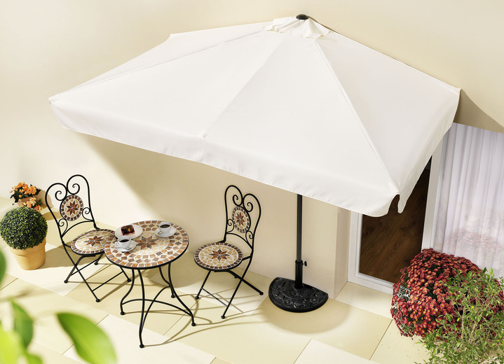 Sichtschutz und Sonnenschutz - Schirme mit UV-Schutz 50+, in Farbe BEIGE, in Ausführung rechteckig Ansicht 1