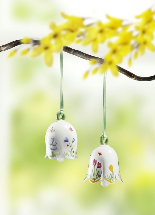 - Villeroy & Boch Blumenglöckchen aus Porzellan, in Farbe WEISS, in Ausführung Glockenblumen-Motiv
