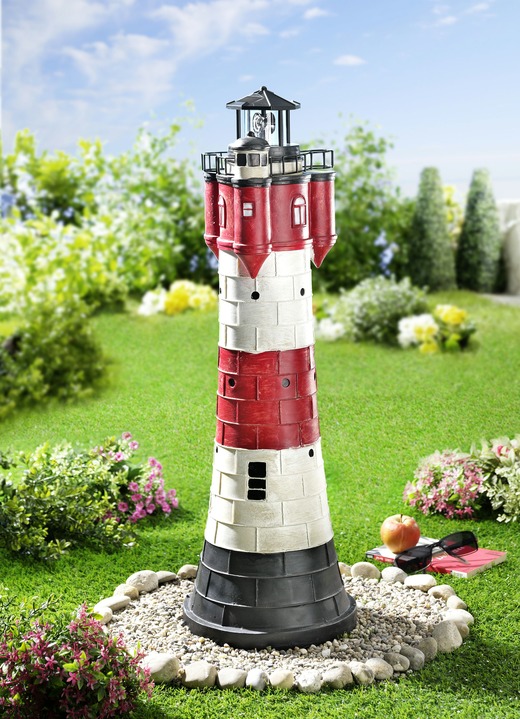 Leuchtende Dekoration - Wetterfester Solar-Leuchtturm XL, in Farbe BUNT, in Ausführung Höhe 80 cm Ansicht 1
