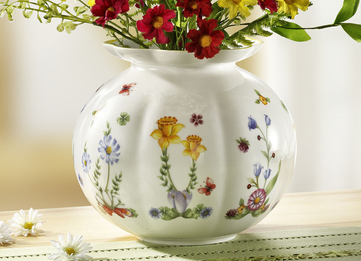 - «Villeroy & Boch» Vase aus Porzellan, in Farbe WEISS