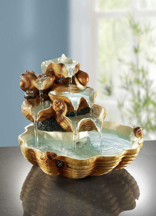 - Beleuchteter Zimmerbrunnen, in Farbe NATUR-BRAUN