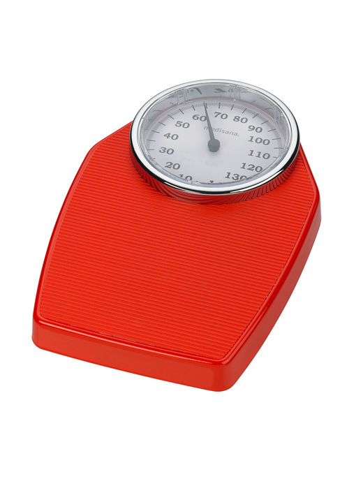 - Medisana Personenwaage mit grosser, gut ablesbarer Skala, in Farbe ROT