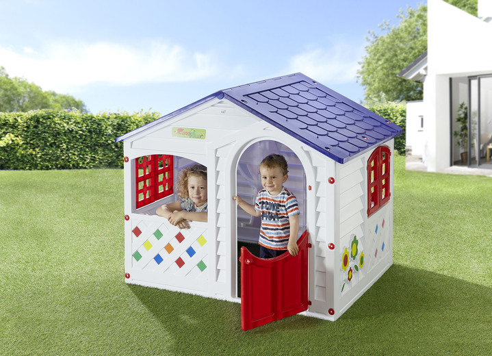 Freizeitspass - Spielhaus «Casa Mia» aus Kunststoff, in Farbe WEISS