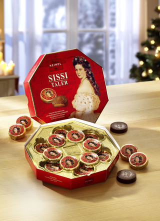 Sissi-Taler von der Confiserie Heindl, Wien
