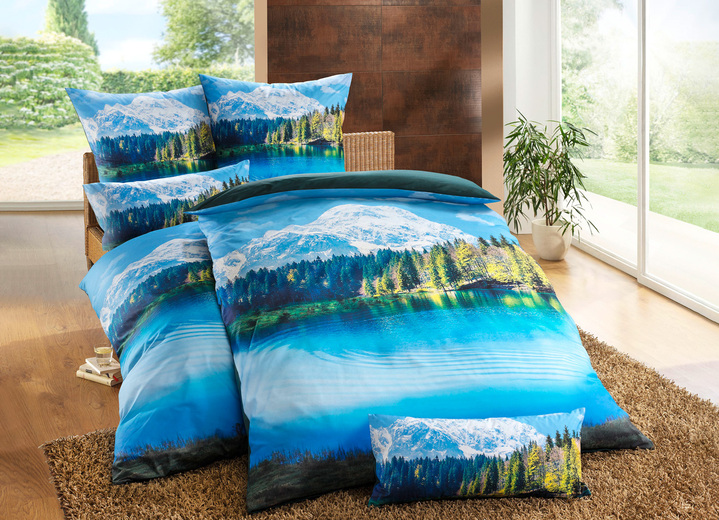 - Renforcé-Bettwäsche-Garnitur mit Reissverschluss, in Größe 111 (40x80 cm + 135x200 cm) bis 115 (80x80 cm + 155x220 cm), in Farbe MULTICOLOR
