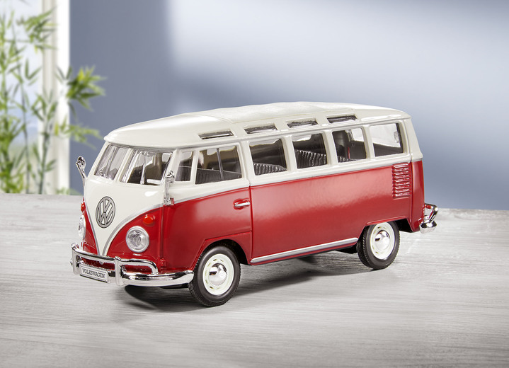 Sammlermodelle - Sammlermodell VW Bus Samba von Maisto, in Farbe ROT-WEISS