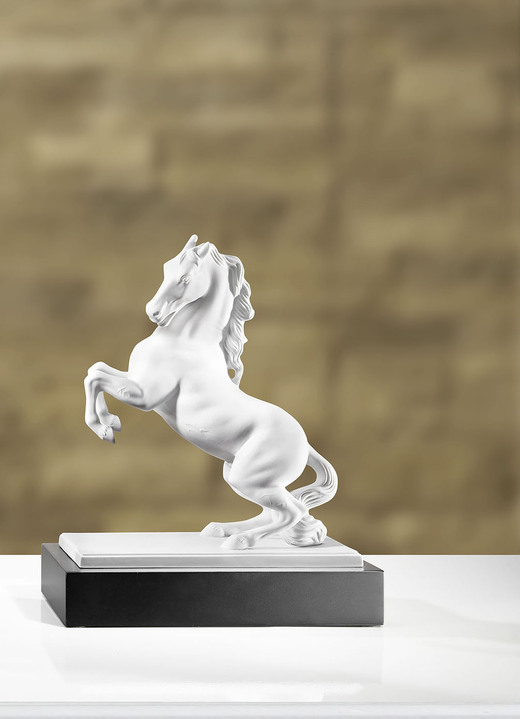 Figuren - Goebel Pferd von Hand gefertigt, in Farbe WEISS, in Ausführung Pferd 