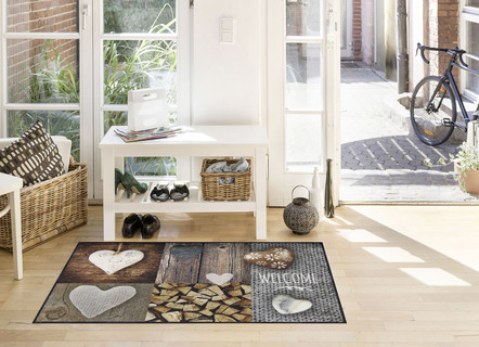 Hochwertige Fußmatte Woodlove für den Innen- und Außenbereich
