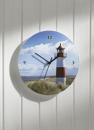 Wanduhr aus Float Glas