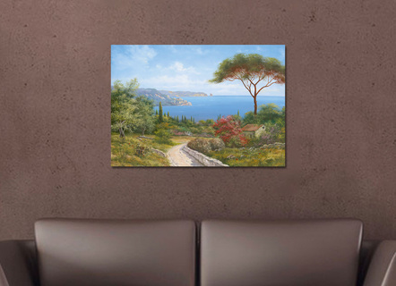 Hochwertiges Leinwandbild mit sagenhafter Landschaft