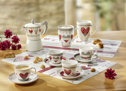 Küchen-Accessoires mit romantischem Motiv