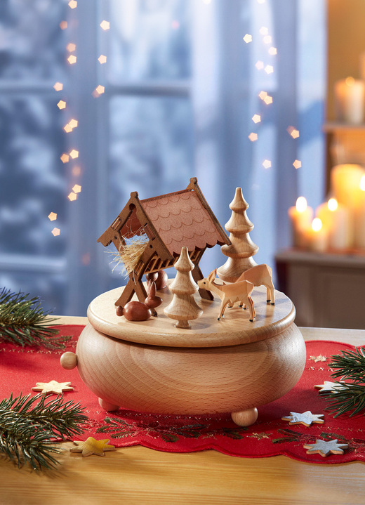 - Zeidler Spieldose aus Holz, in Farbe NATUR Ansicht 1