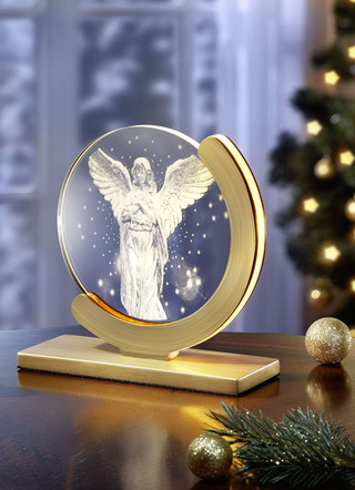 LED-Tischleuchte mit wechselbaren Glasscheiben