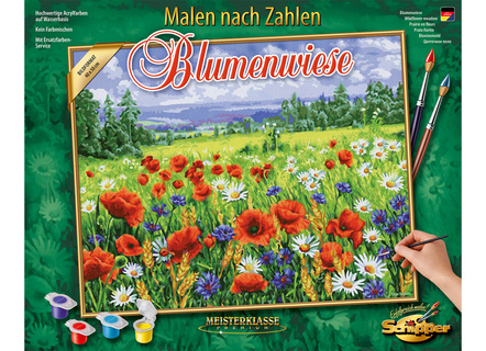 Malen nach Zahlen Blumenwiese