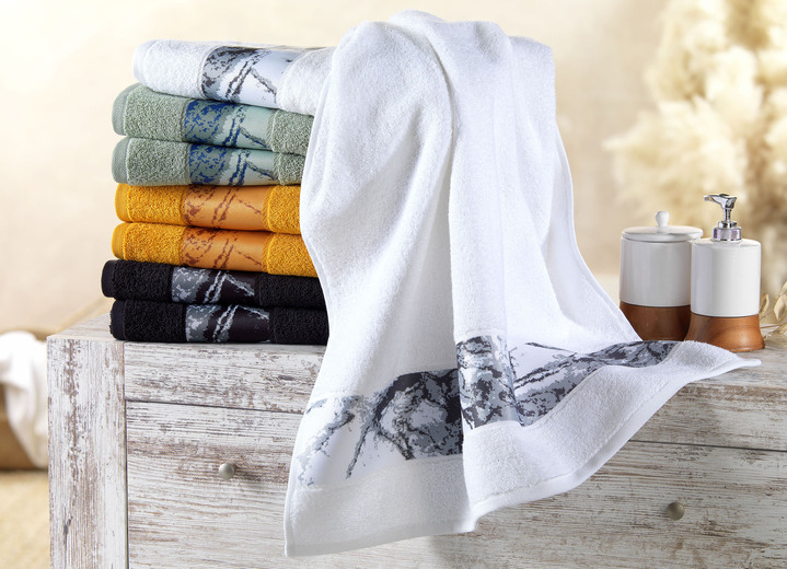 Handtücher - Flauschig weiche Frottier-Serie aus 100% Baumwolle, in Größe 200 (1 Handtuch, 50x100 cm) bis 205 (5-teiliges Sparset), in Farbe WEISS