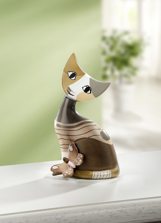 - Goebel Katze aus der Rosina-Wachmeister-Kollektion, in Farbe BRAUN-BEIGE