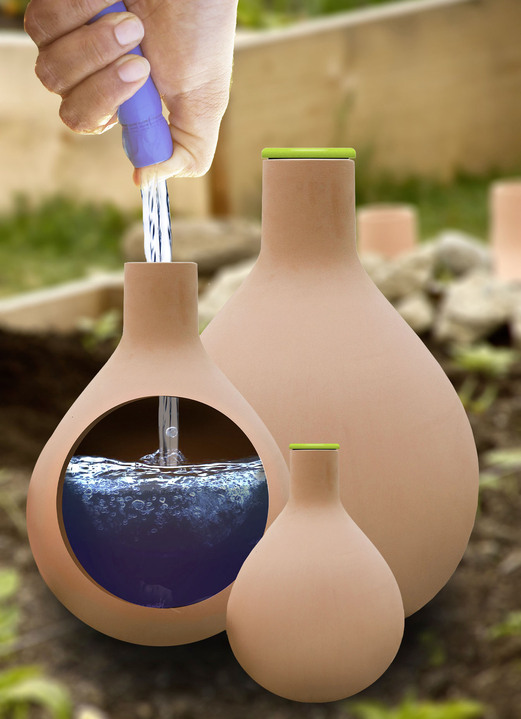 Gartenzubehör - Hydro-Max Bewässerungssystem, in Farbe TERRAKOTTA, in Ausführung Hydro-Max M, 3 Liter Wasserspeicher Ansicht 1