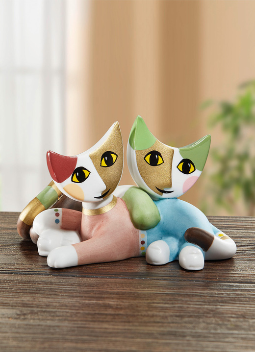 - Mini-Katzenpaar aus der Rosina-Wachtmeister-Kollektion, in Farbe BUNT