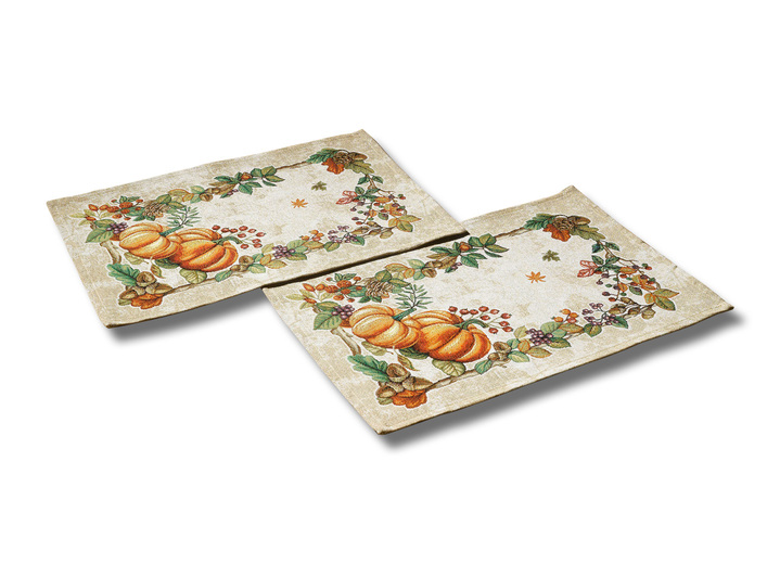 Tischdecken - Tischdecken aus Gobelin, in Größe 100 (2x Platzset, 33x 45 cm) bis 404 (Kissenbezug, 45x 45 cm), in Farbe BUNT Ansicht 1
