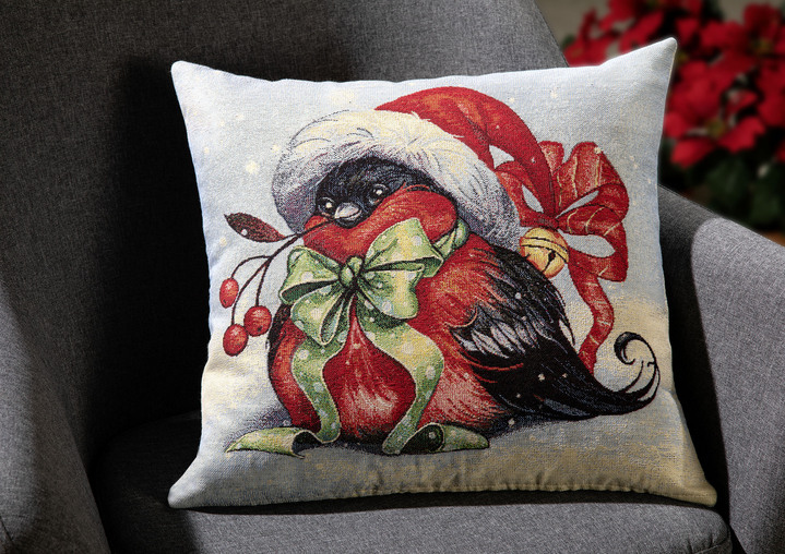 - Kissenbezug Vogel, in Farbe BUNT