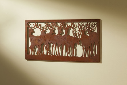 Wanddekoration Hirsche