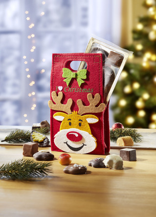 Merry Christmas Tasche mit Pralinen