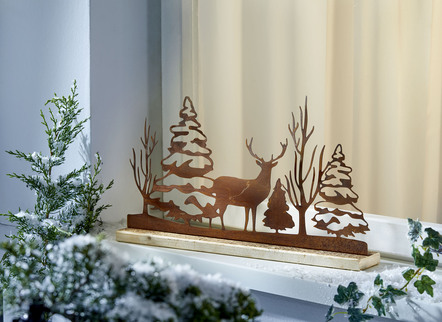 Winterlandschaft Gibacht in edler Rostoptik