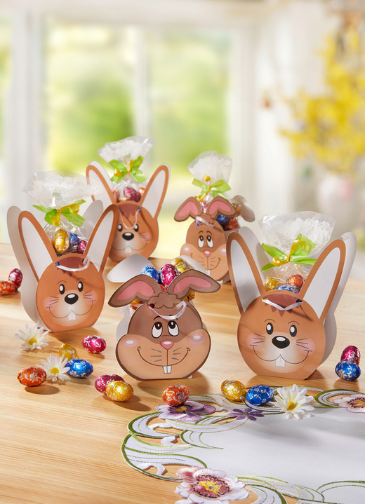 Ostern - 5er-Set, Tütchen Osterhase, in Farbe BUNT