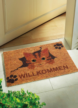 Fussmatte mit rutschhemmender Viny-Rückseite