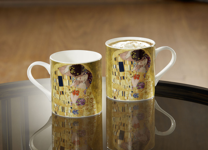 Wohnaccessoires - Henkelbecher aus hochwertigem New-Bone-China-Porzellan, in Farbe BUNT Ansicht 1