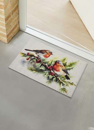 Fussmatte in winterlicher Optik