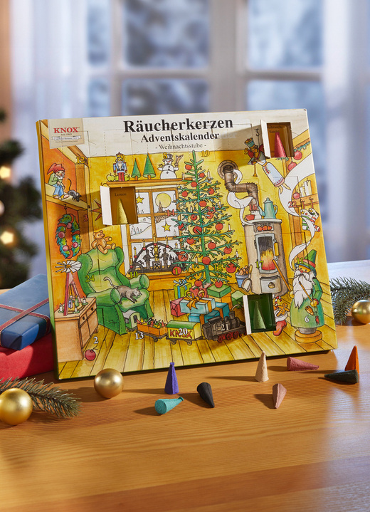 - Räucherkerzen-Adventskalender, in Farbe BUNT